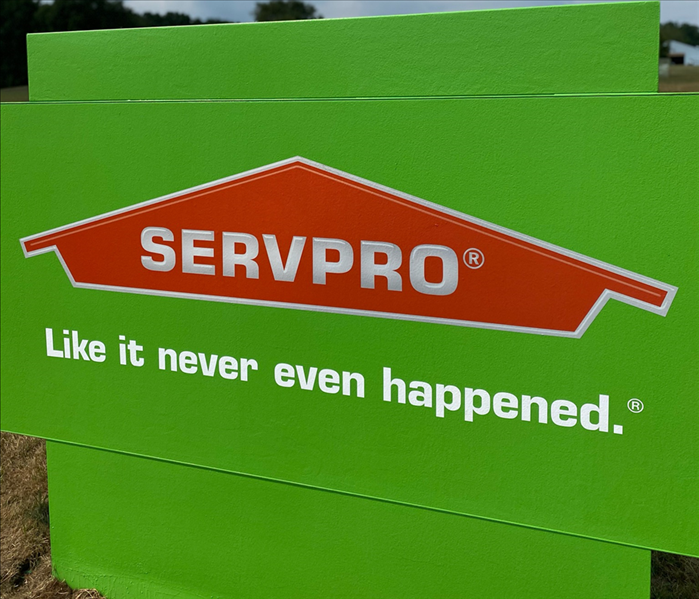 Revamped SERVPRO sign